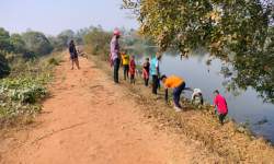Sanitation camp lake cleaning, Nigudage